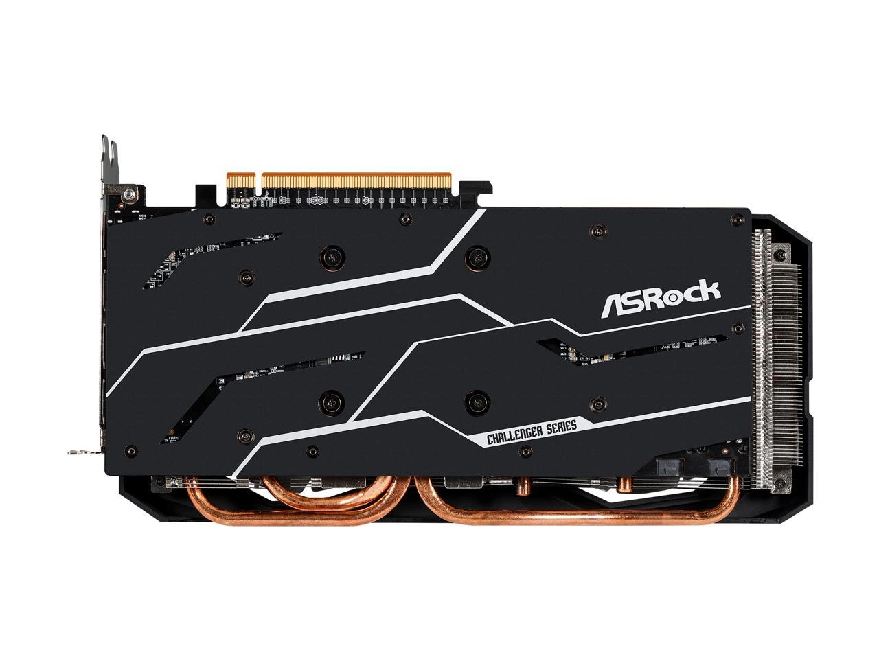 ASRock Radeon RX 6700 XT Challenger D 12GB Behind View