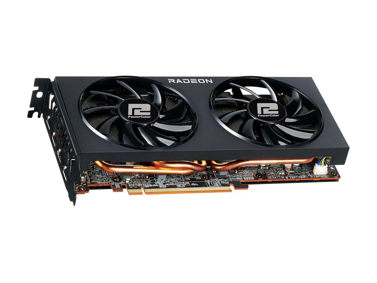 PowerColor Fighter AMD Radeon RX 6700 12GB GDDR6 Back View