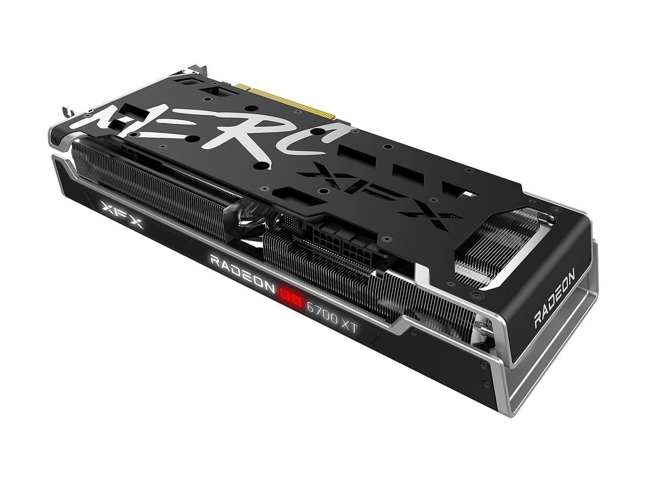 XFX SPEEDSTER MERC 319 AMD Radeon RX 6700 XT BLACK Gaming Behind View