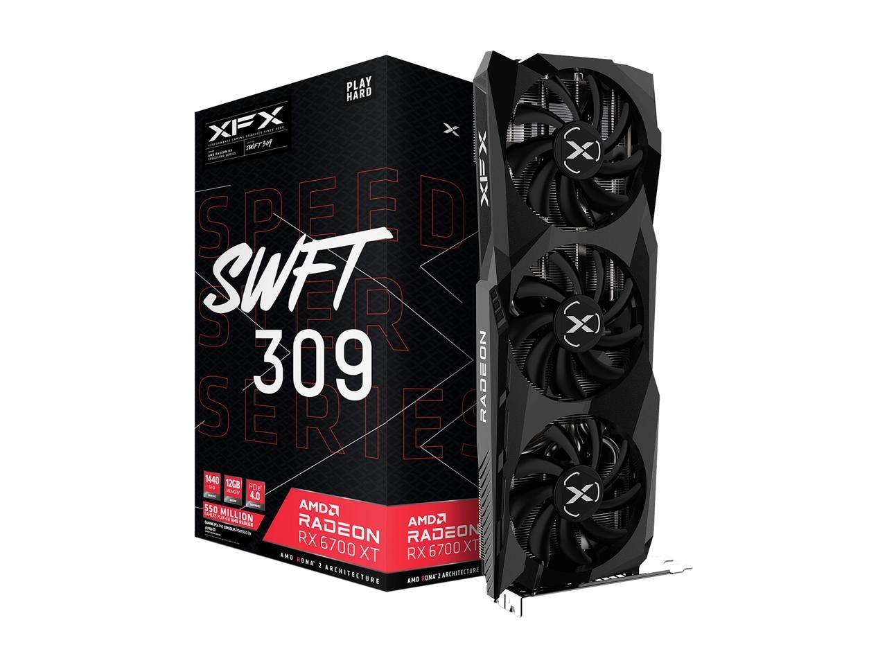 XFX SPEEDSTER SWFT 309 AMD Radeon RX 6700 XT CORE Gaming Package