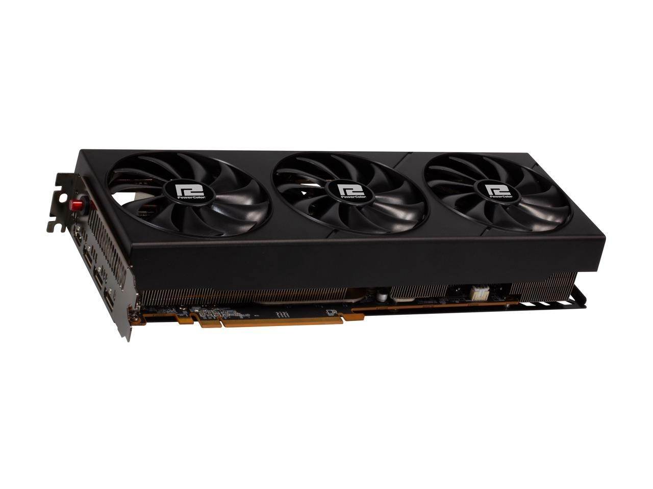 PowerColor Fighter AMD Radeon RX 6800 16GB GDDR6 Back View