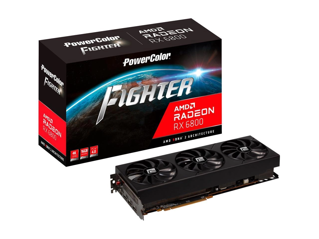 PowerColor Fighter AMD Radeon RX 6800 16GB GDDR6 Package