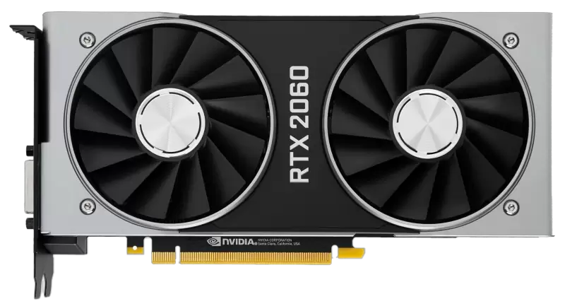 Nvidia GeForce RTX 2060 Founders Edition Transparent