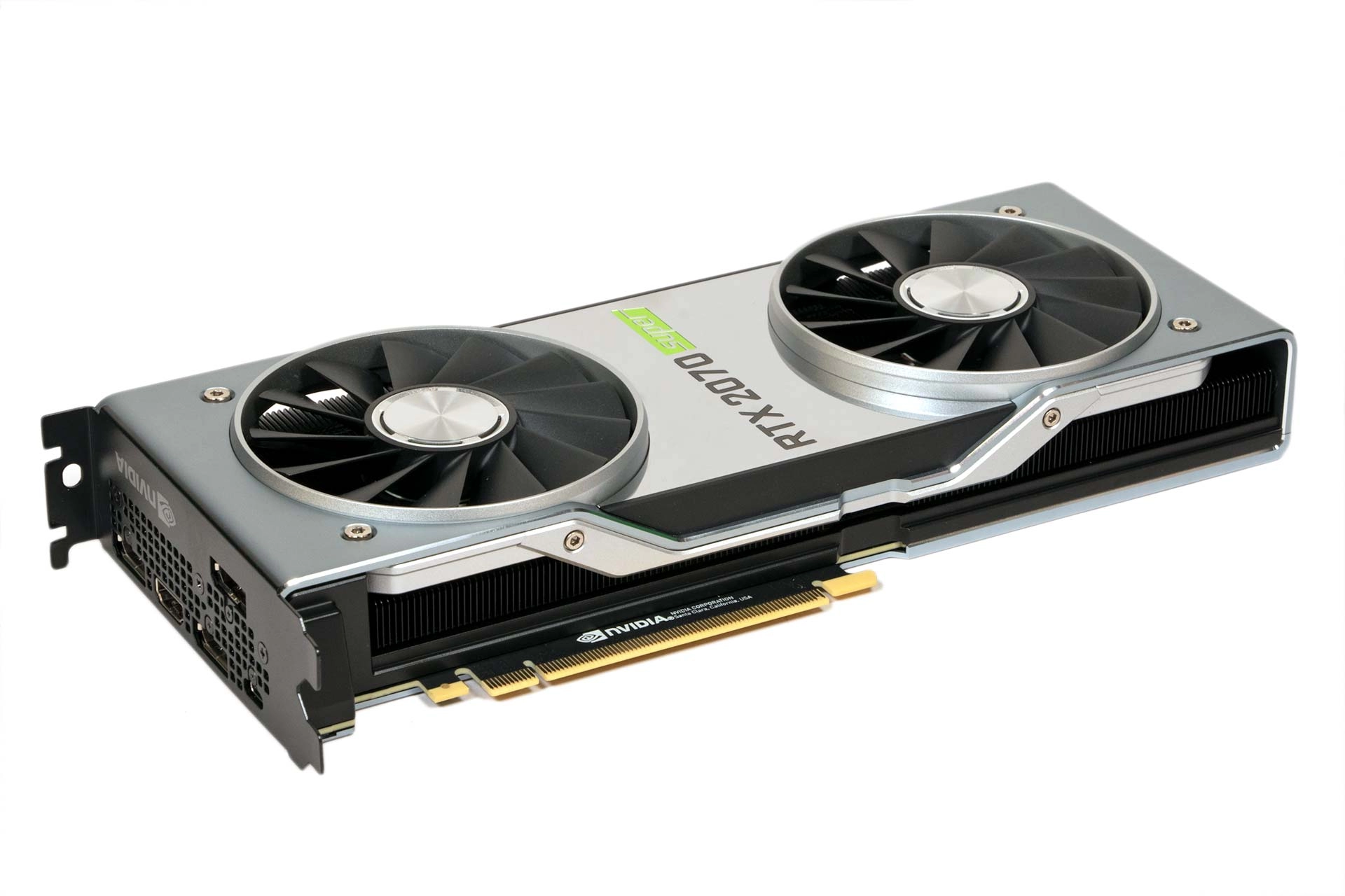 Nvidia GeForce RTX 2070 Super Founders Edition Behind View
