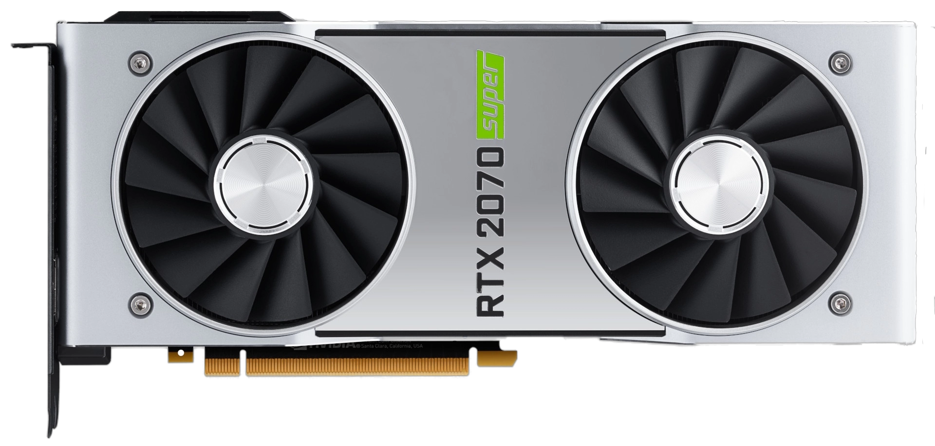 Nvidia GeForce RTX 2070 Super Founders Edition Transparent