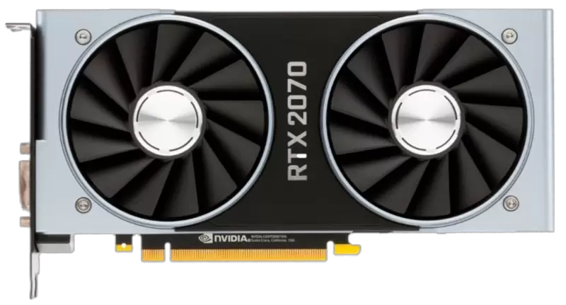 Nvidia GeForce RTX 2070 Founders Edition Transparent