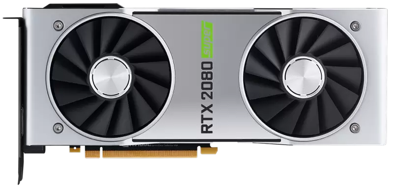 Nvidia GeForce RTX 2080 Super Founders Edition Transparent