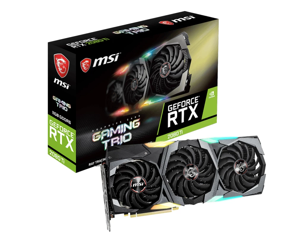 MSI GeForce RTX 2080 Ti GAMING TRIO Package