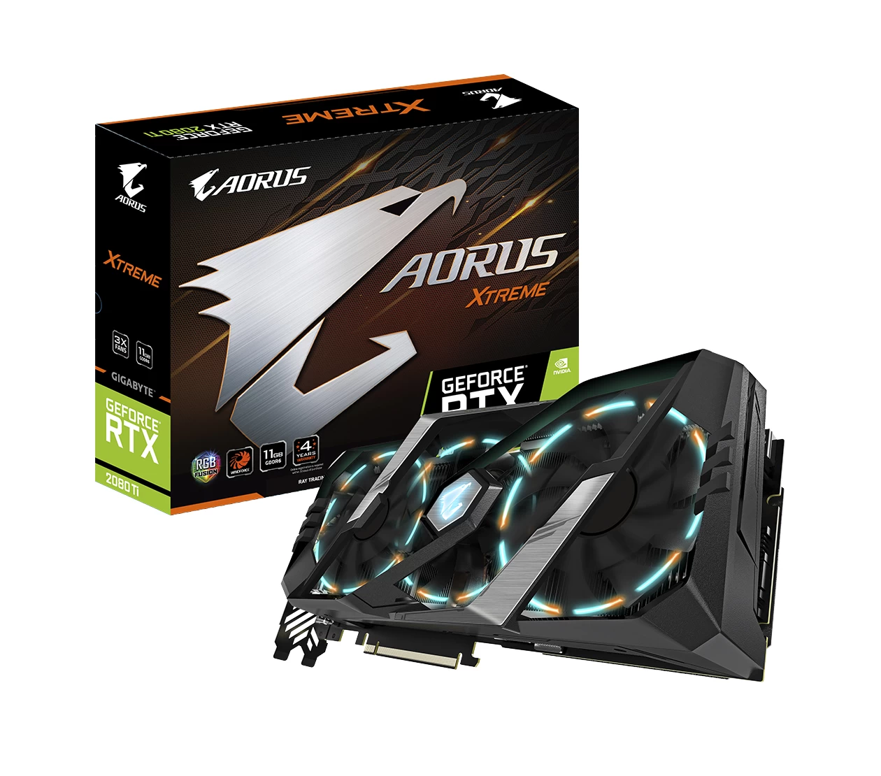 GIGABYTE AORUS GeForce RTX 2080 Ti XTREME 11G Package