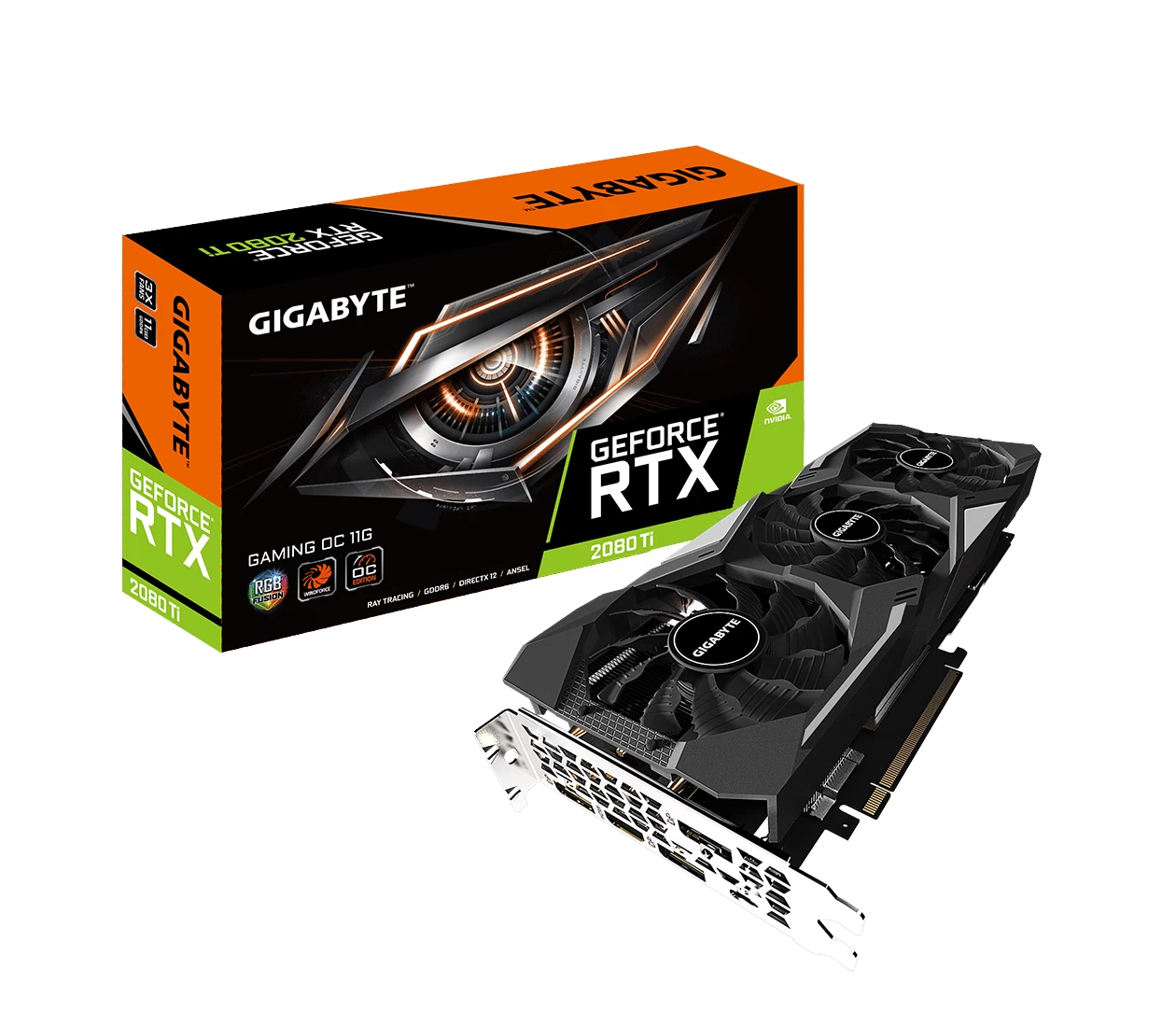 GIGABYTE GeForce RTX 2080 Ti GAMING OC 11G Package