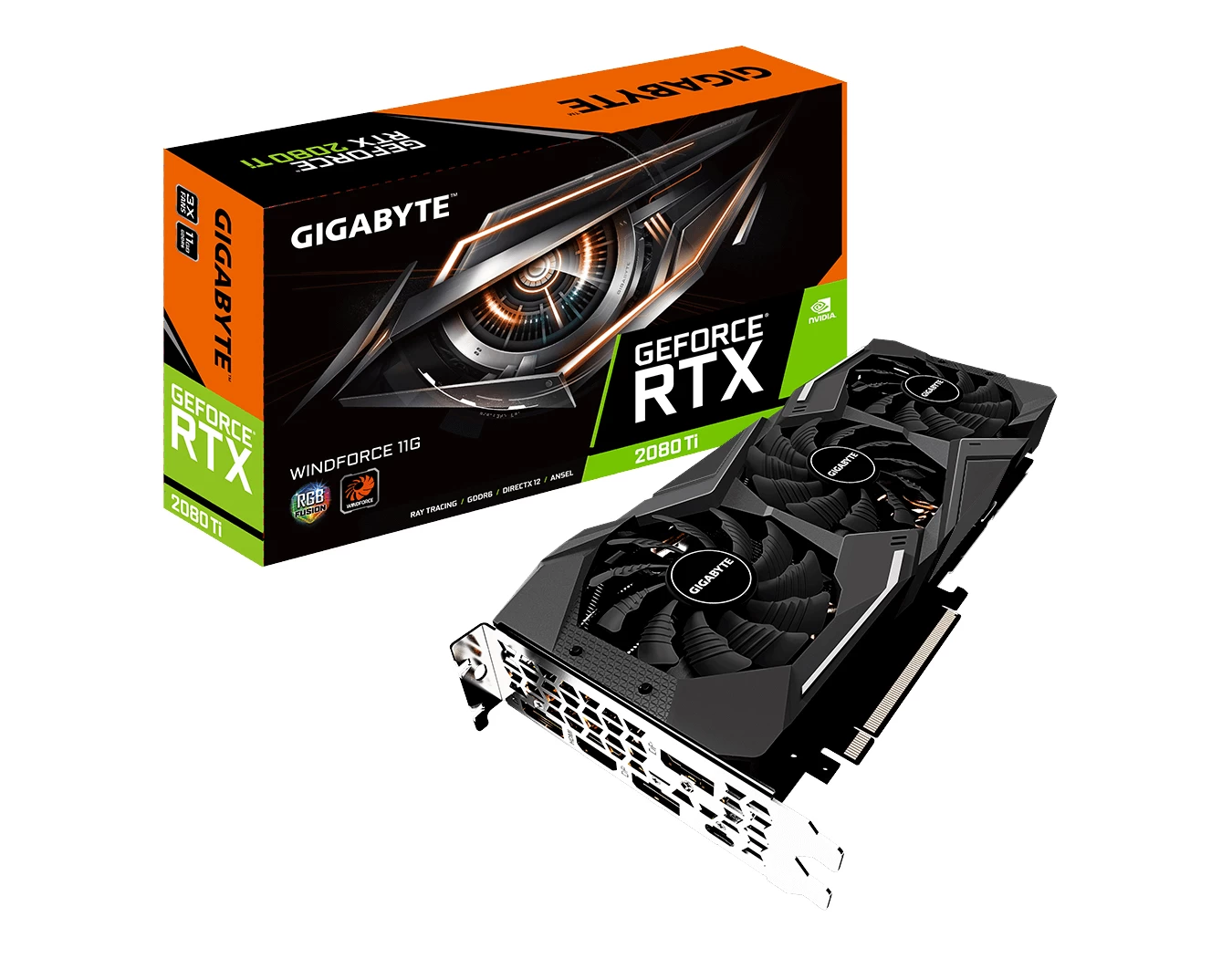 GIGABYTE GeForce RTX 2080 Ti WINDFORCE 11G Package