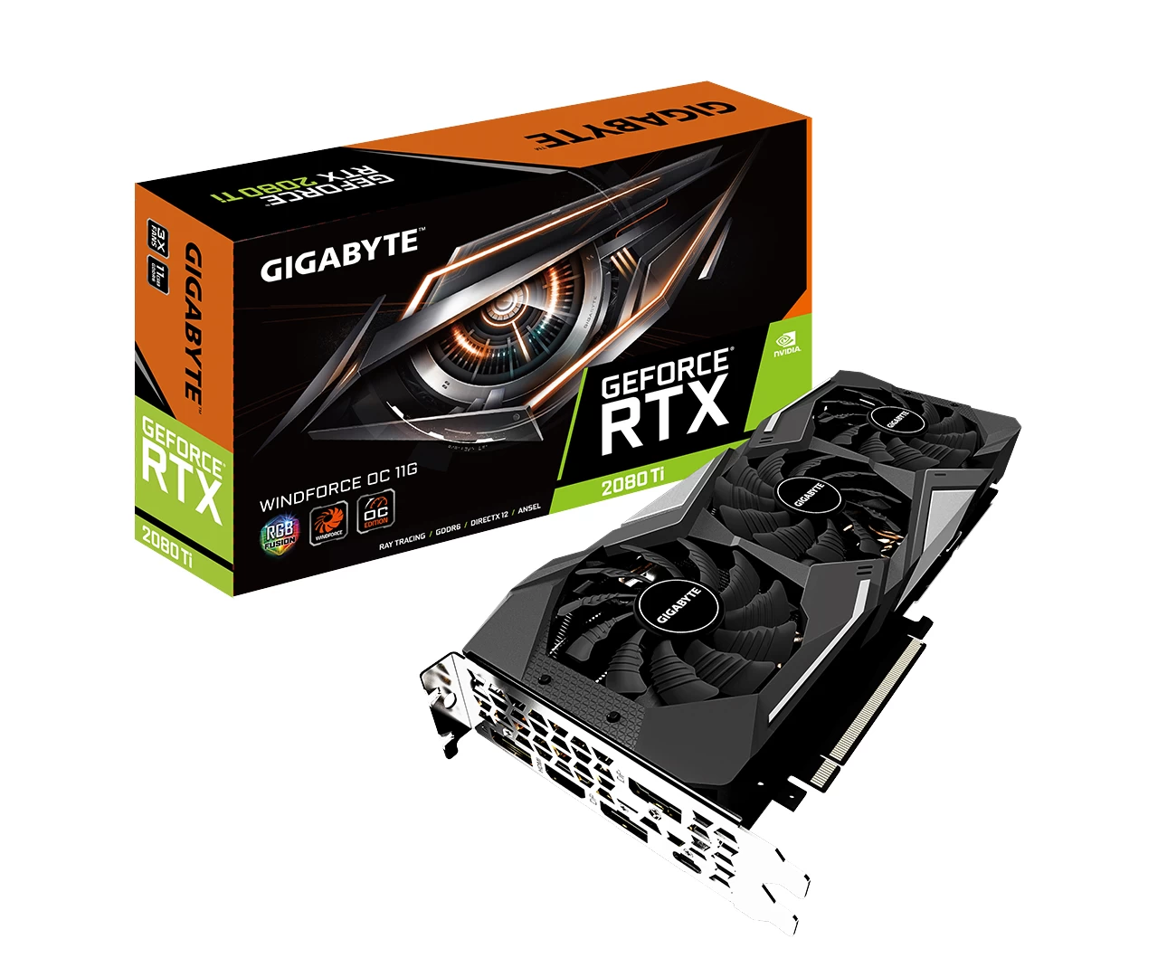 GIGABYTE GeForce RTX 2080 Ti WINDFORCE OC 11G Package