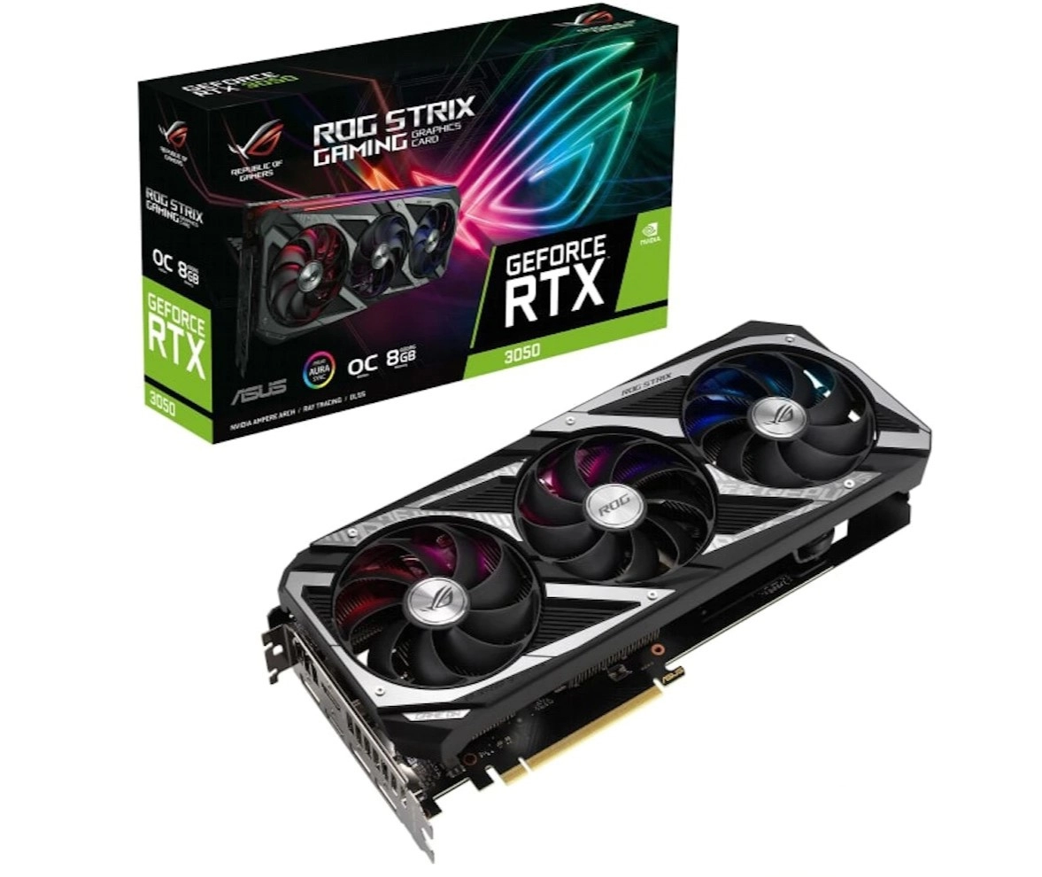 ASUS ROG Strix GeForce RTX 3050 OC Edition 8GB Package