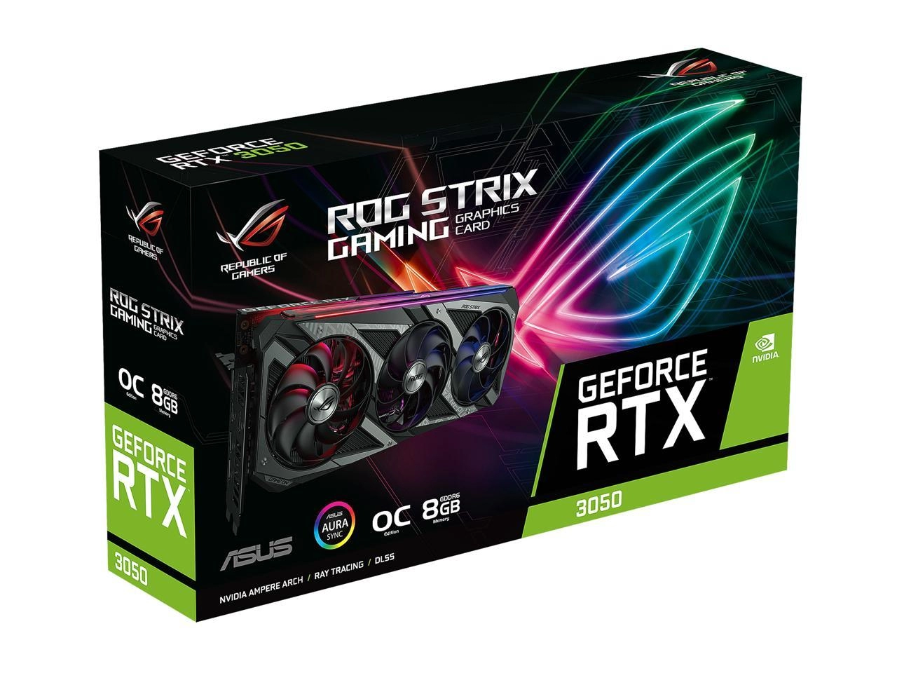 ASUS ROG Strix GeForce RTX 3050 OC Edition 8GB Package Content