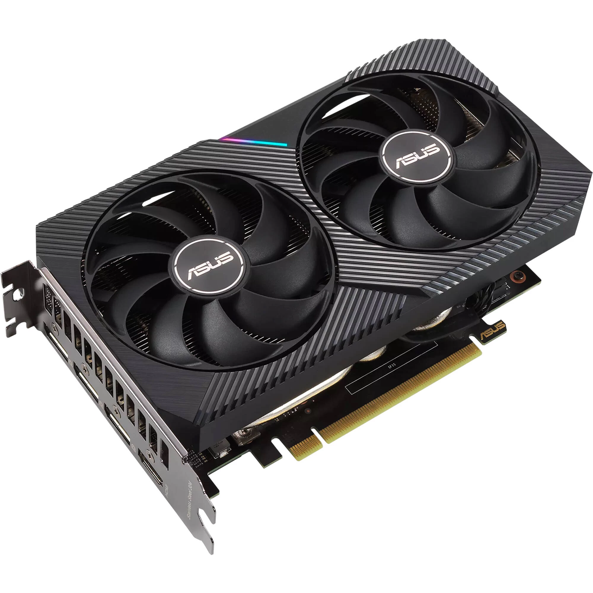 ASUS Dual GeForce RTX 3050 OC Edition 8GB Behind View