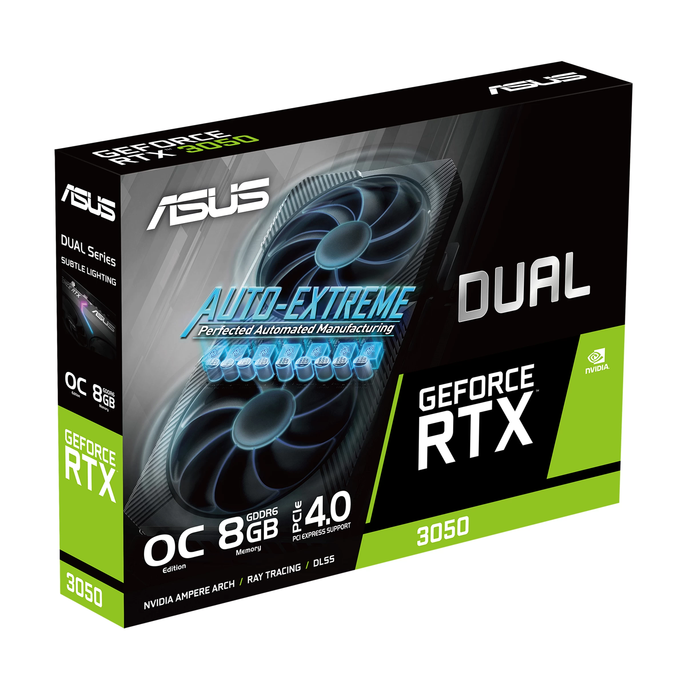 ASUS Dual GeForce RTX 3050 OC Edition 8GB Package Content
