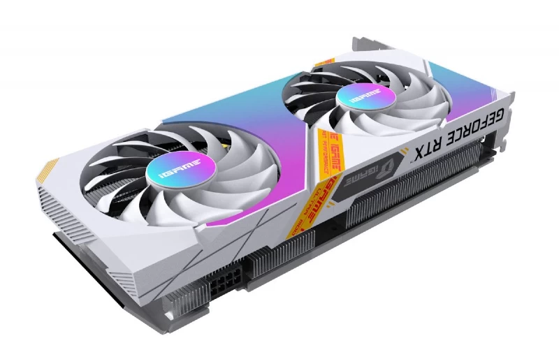 Colorful iGame GeForce RTX 3050 Ultra W DUO OC Front View