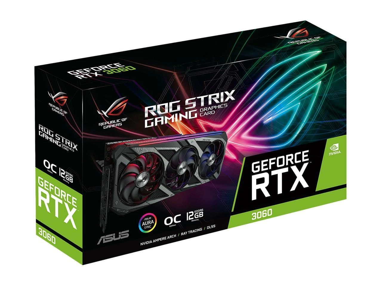 ASUS ROG Strix GeForce RTX 3060 OC Edition 12GB GDDR6 Package Content