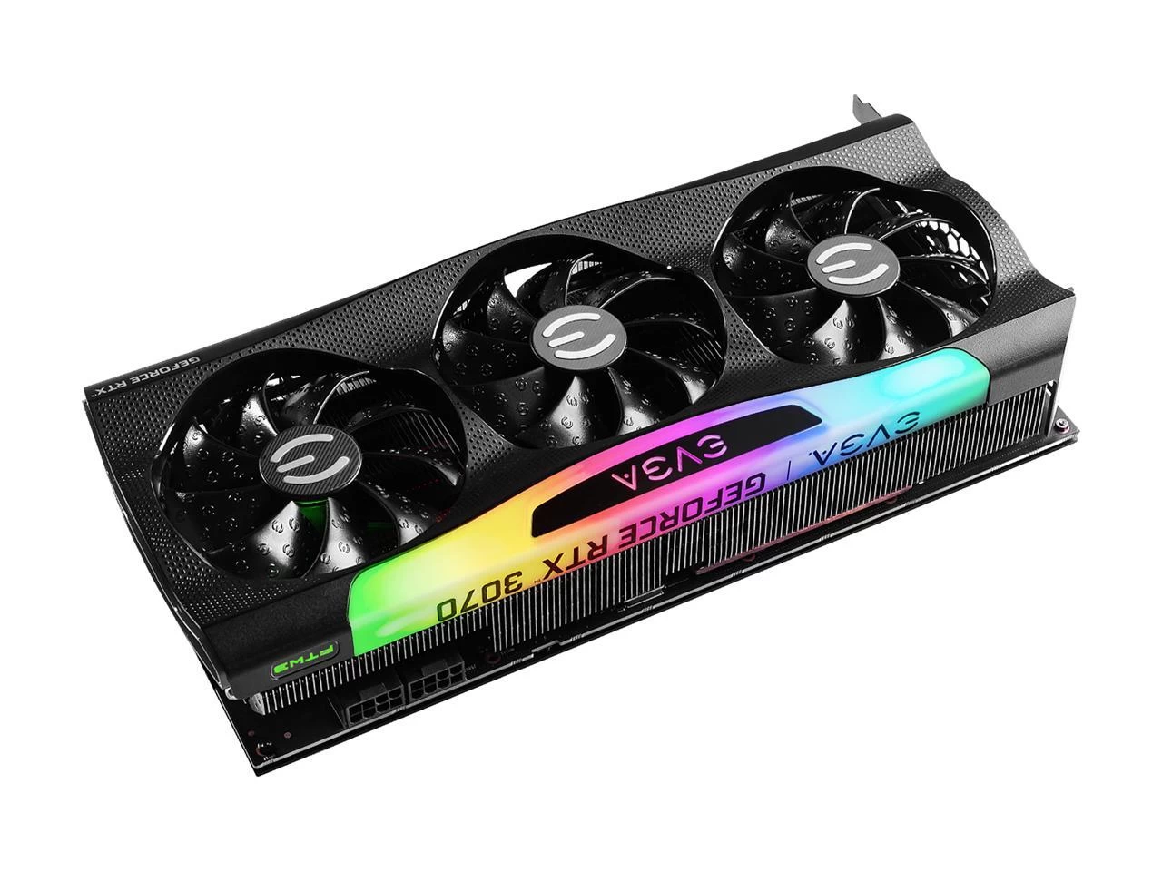 EVGA GeForce RTX 3070 FTW3 ULTRA GAMING Front View