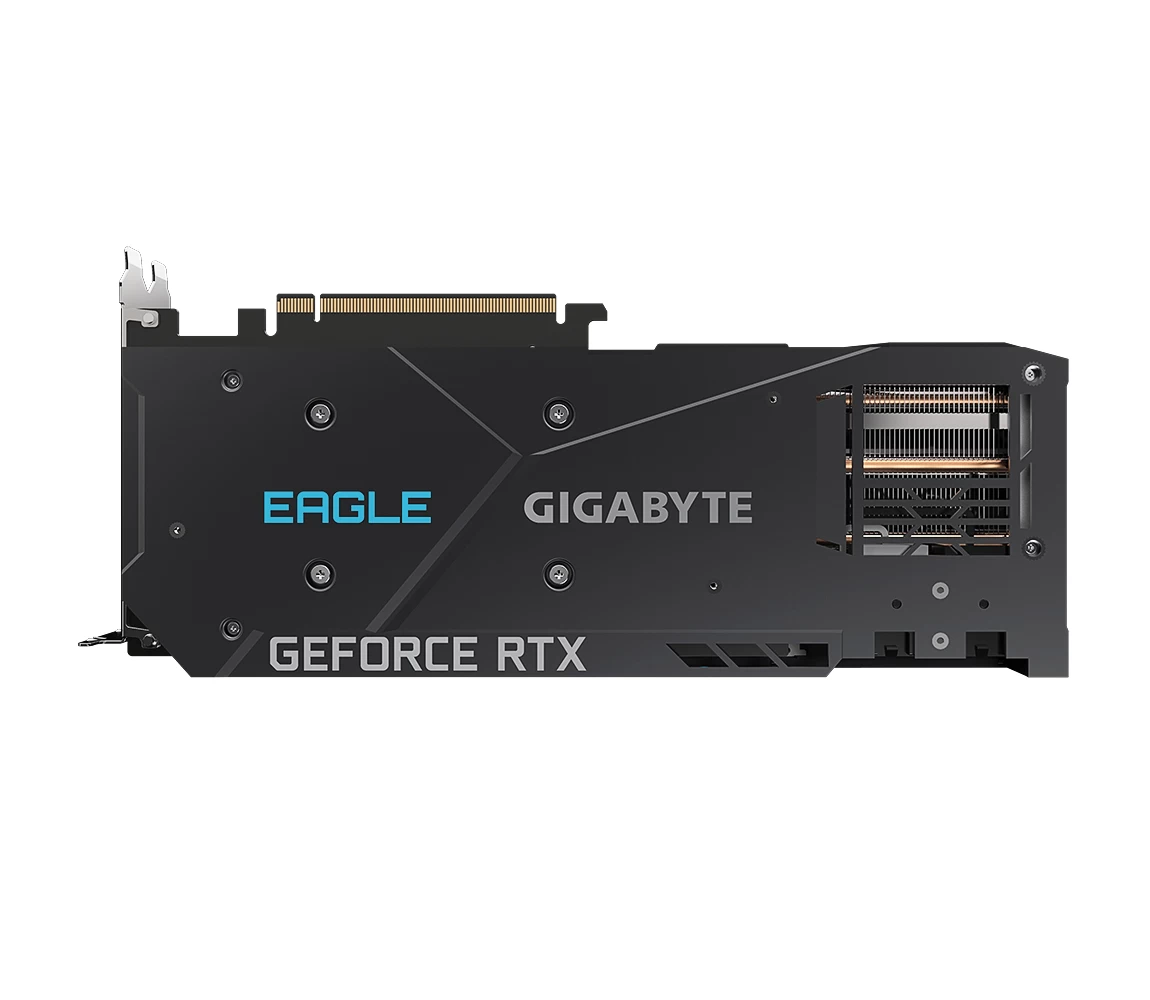 GIGABYTE GeForce RTX 3070 EAGLE 8G Behind View