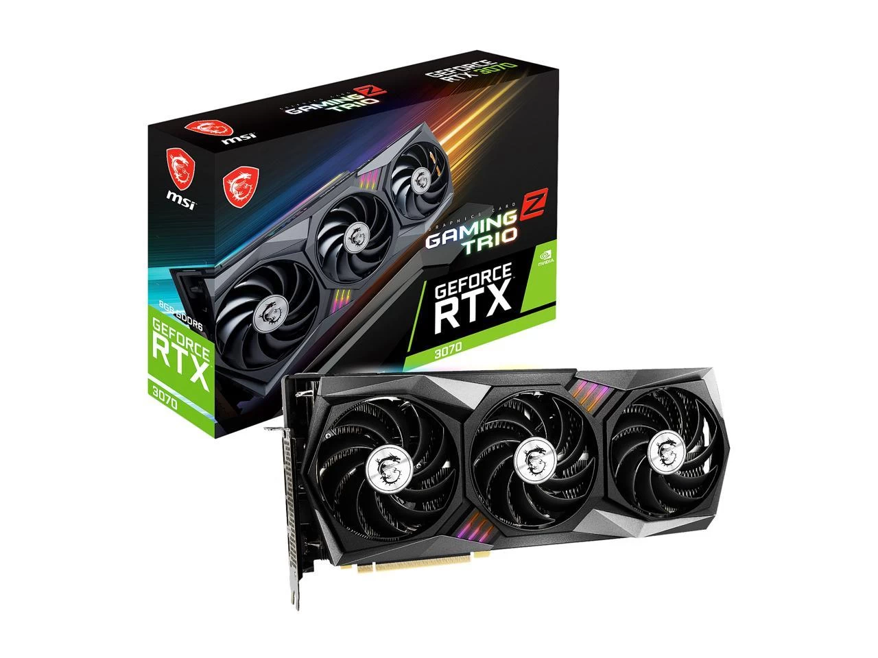 MSI GeForce RTX 3070 GAMING Z TRIO Package