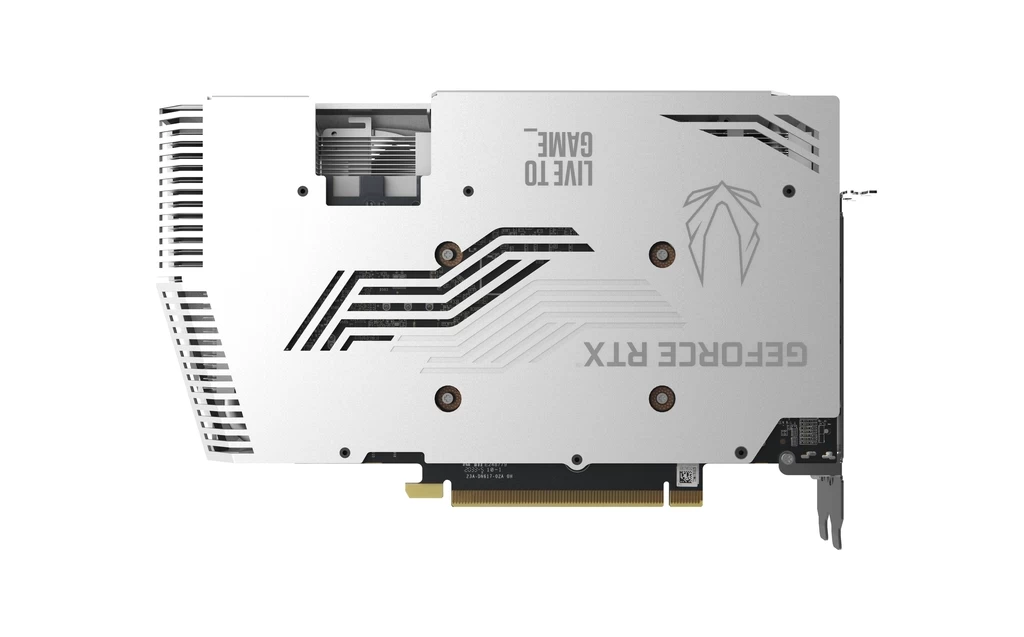 ZOTAC GAMING GeForce RTX 3070 Twin Edge OC White Edition Behind View