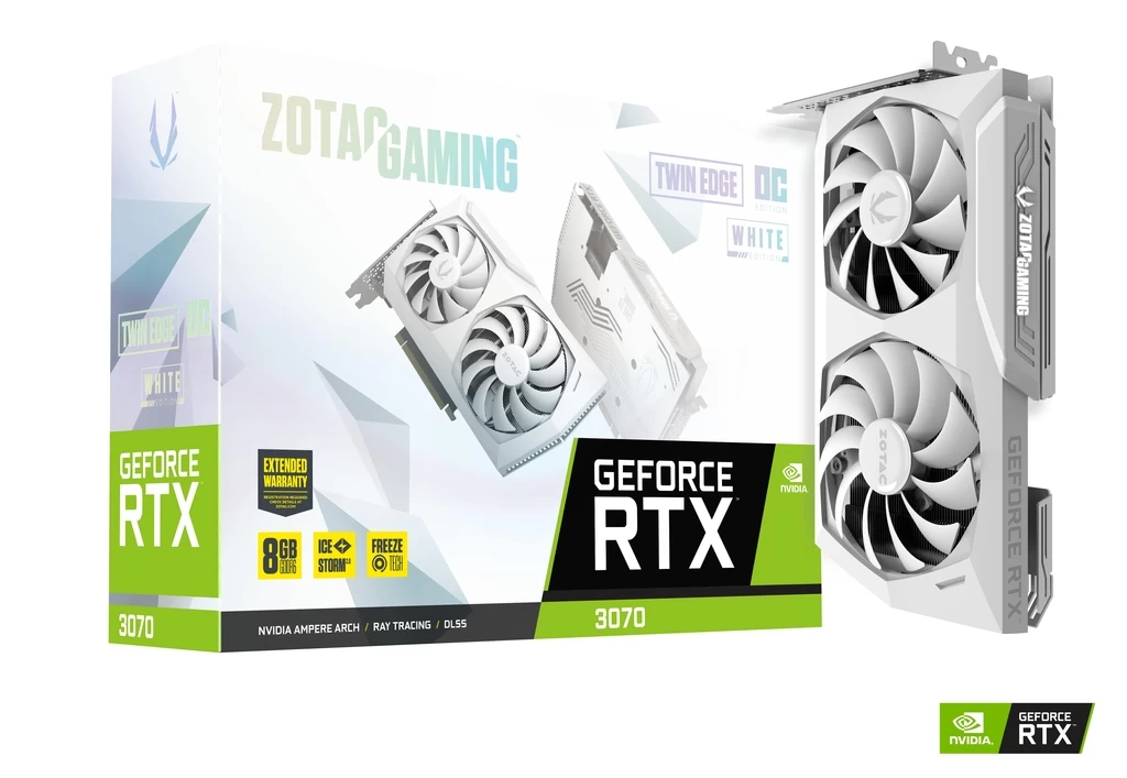 ZOTAC GAMING GeForce RTX 3070 Twin Edge OC White Edition Package