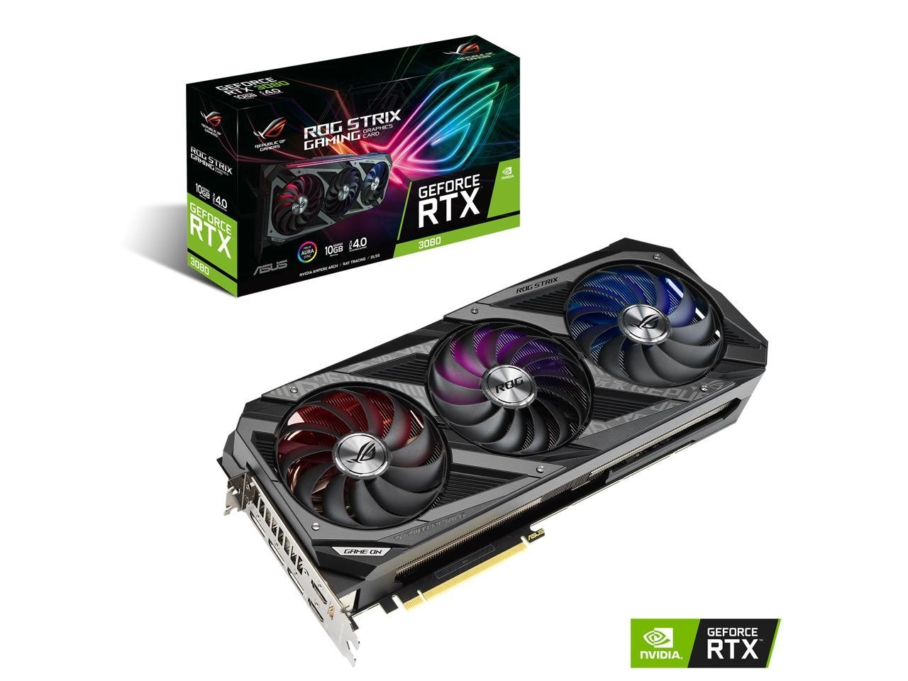 ASUS ROG Strix GeForce RTX 3080 Gaming 10GB Package