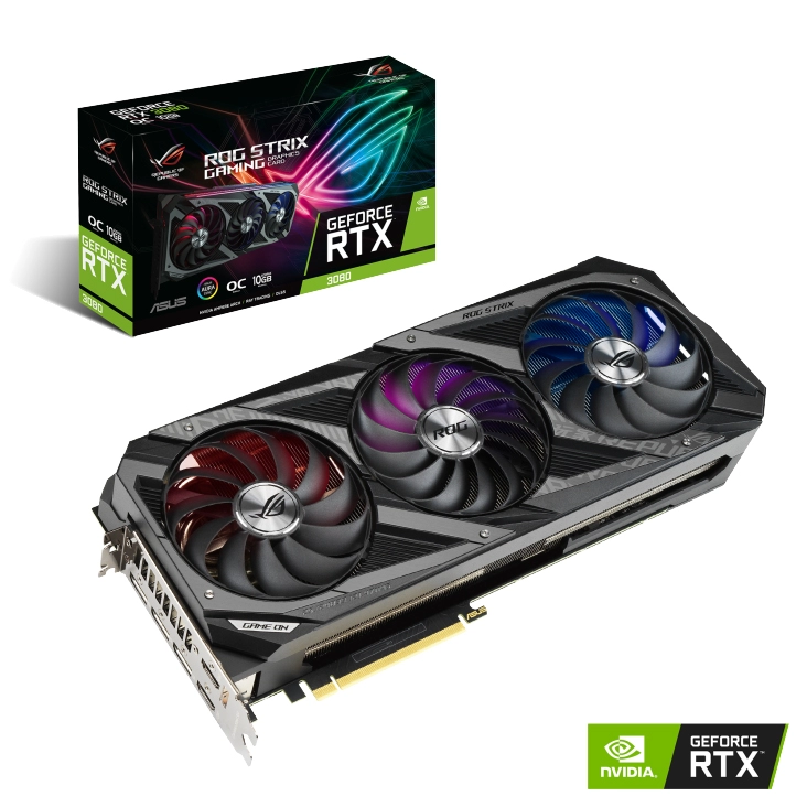 ASUS ROG Strix GeForce RTX 3080 Gaming OC 10GB Package