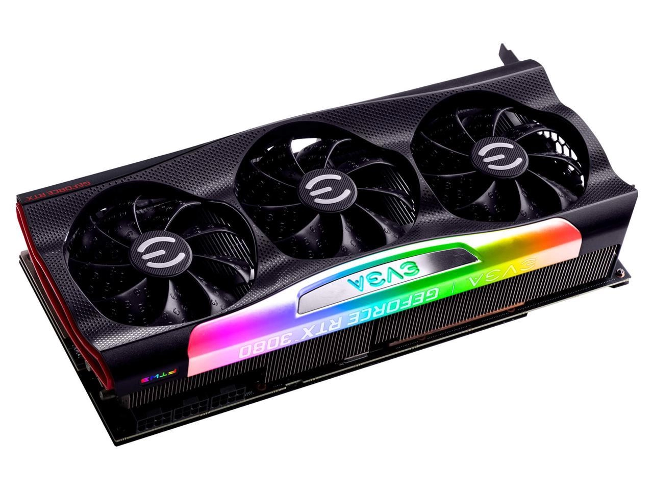 EVGA GeForce RTX 3080 FTW3 ULTRA GAMING 10GB Front View