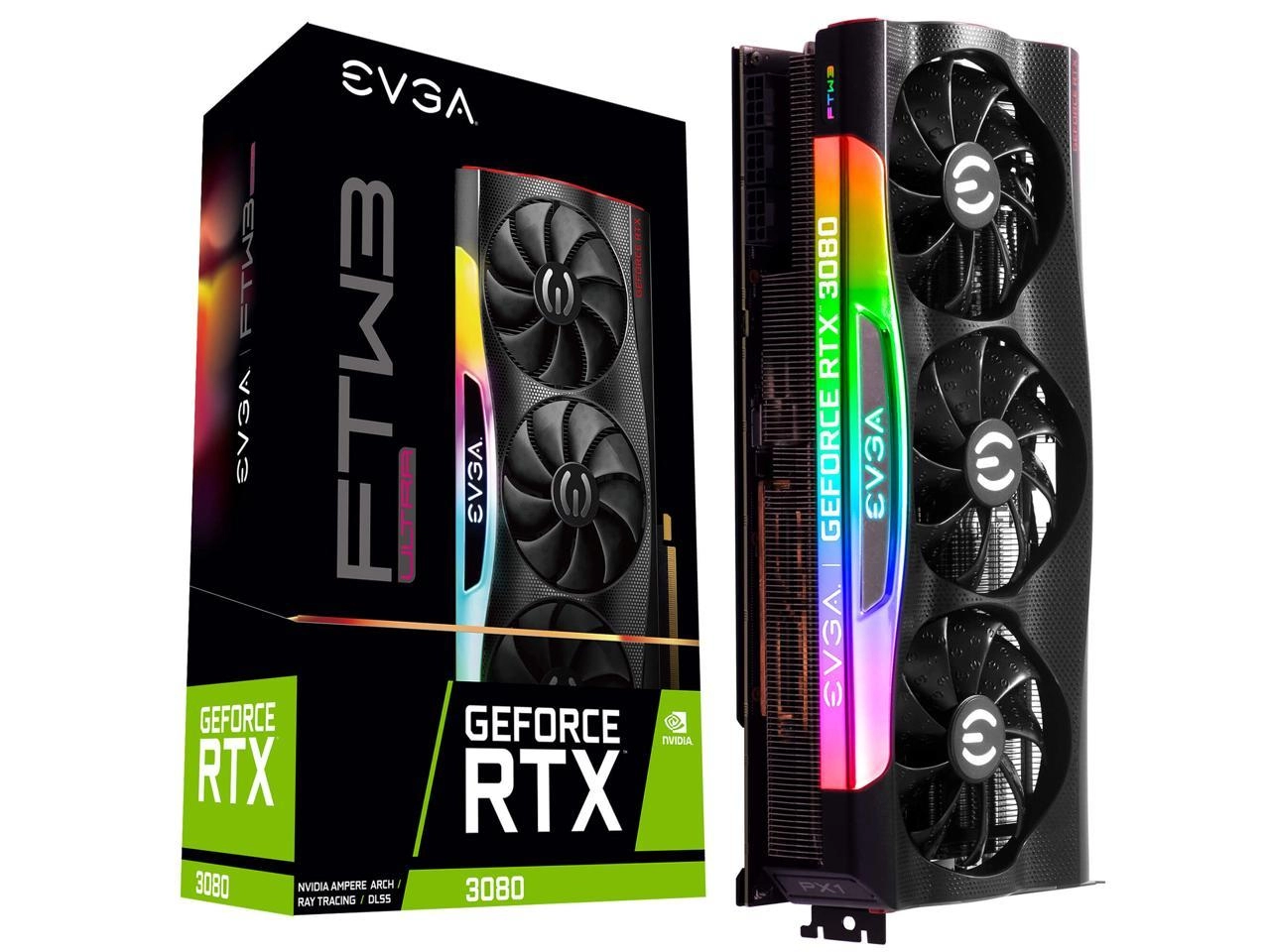 EVGA GeForce RTX 3080 FTW3 ULTRA GAMING 10GB Package