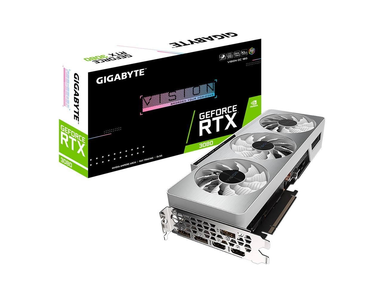 GIGABYTE GeForce RTX 3080 VISION OC 10G Package