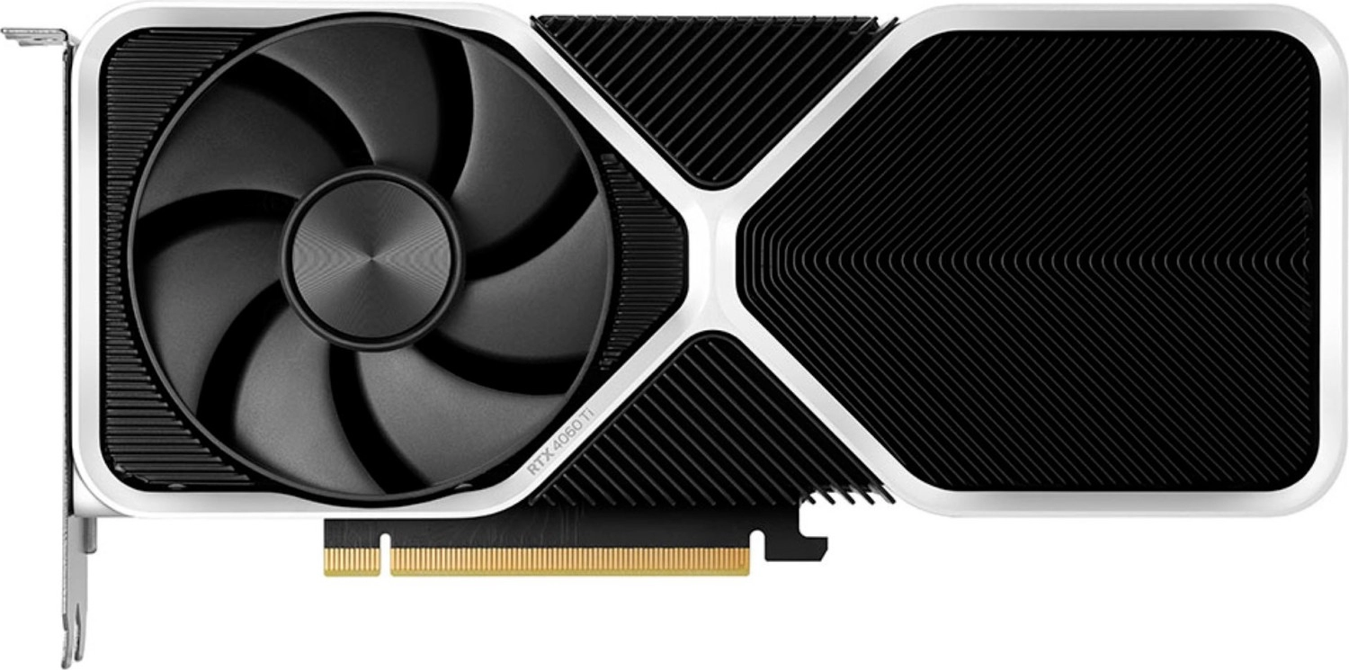 GeForce RTX 4060 Ti 8GB Founders Edition Back View
