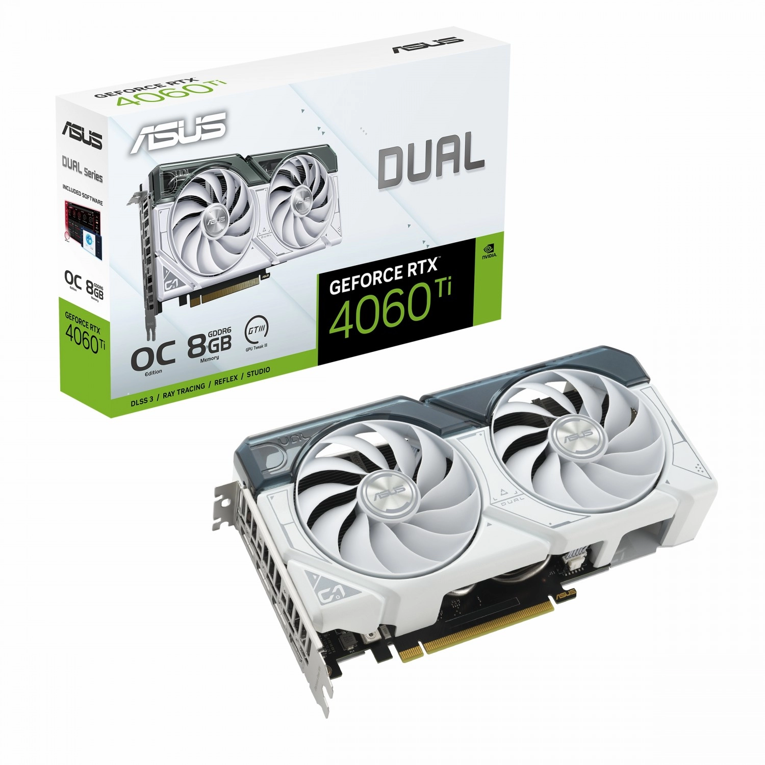 ASUS Dual GeForce RTX 4060 Ti White OC 8GB Package