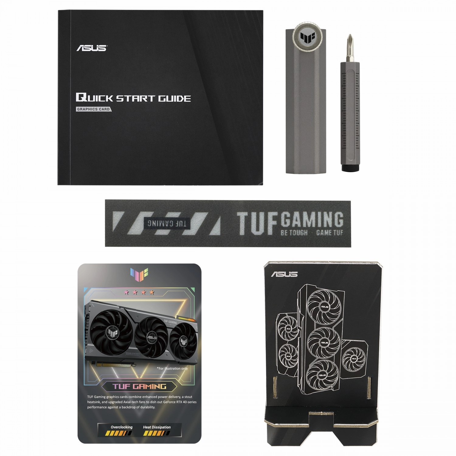 ASUS TUF Gaming GeForce RTX 4060 Ti 8GB GDDR6 Package Content