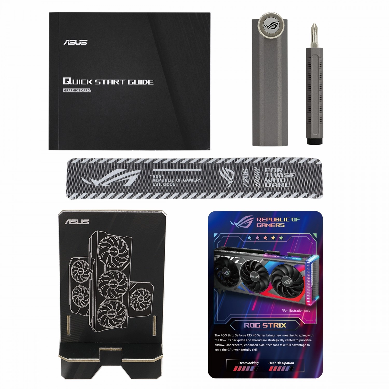 ASUS TUF Gaming GeForce RTX 4060 Ti OC 8GB GDDR6 Package Content