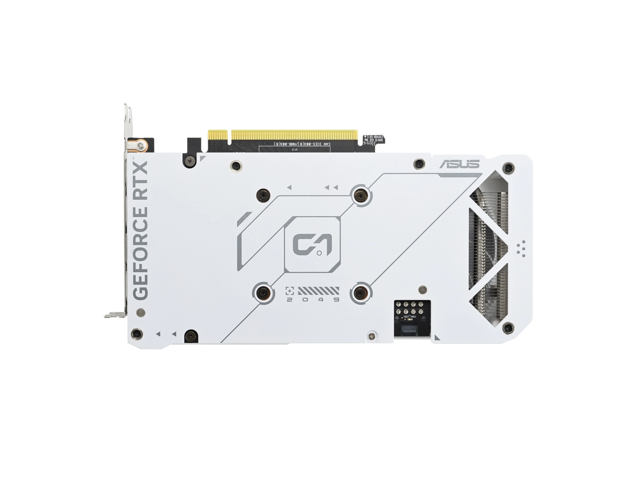 ASUS Dual GeForce RTX 4060 White Edition 8GB GDDR6 Behind View