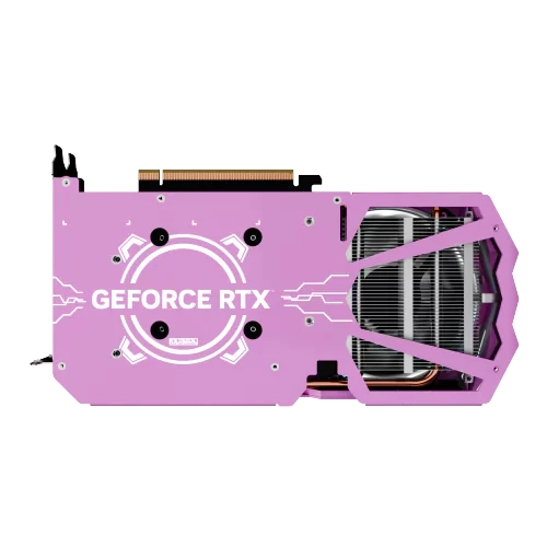 GALAX GeForce RTX 4060 EX Pink 1-Click OC Behind View