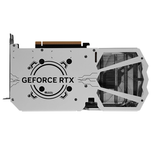 GALAX GeForce RTX 4060 EX White 1-Click OC Behind View