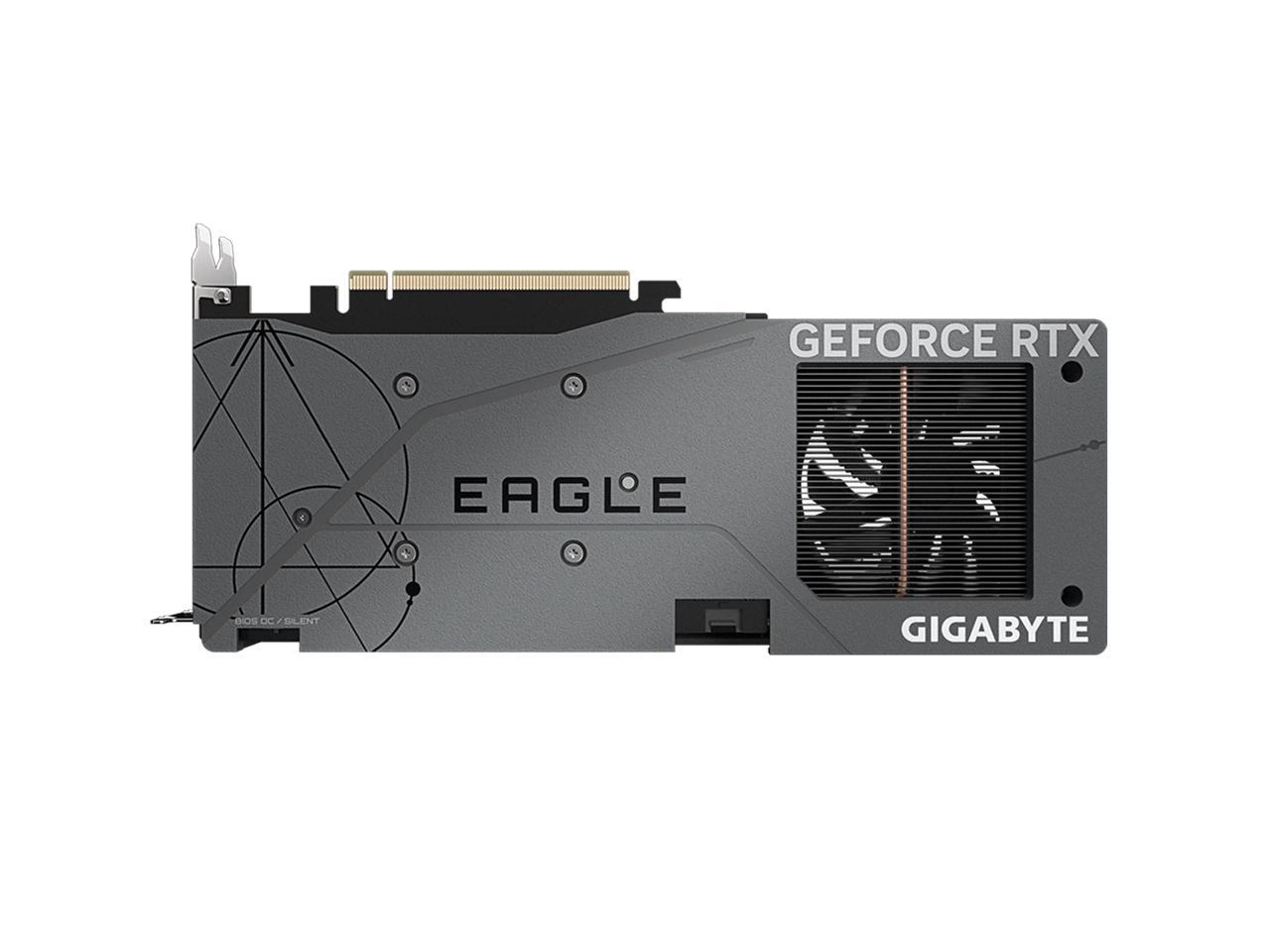 GIGABYTE GeForce RTX 4060 EAGLE OC 8G Behind View