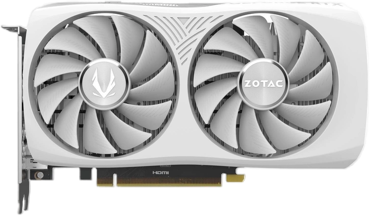ZOTAC GAMING GeForce RTX 4060 8GB Twin Edge OC White Edition Transparent