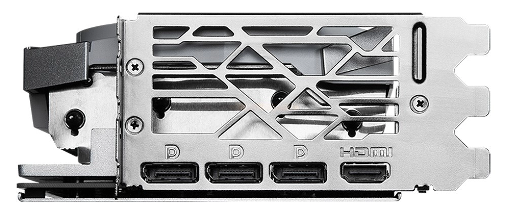 MSI GeForce RTX 4070 Ti GAMING TRIO WHITE 12G Left Side View