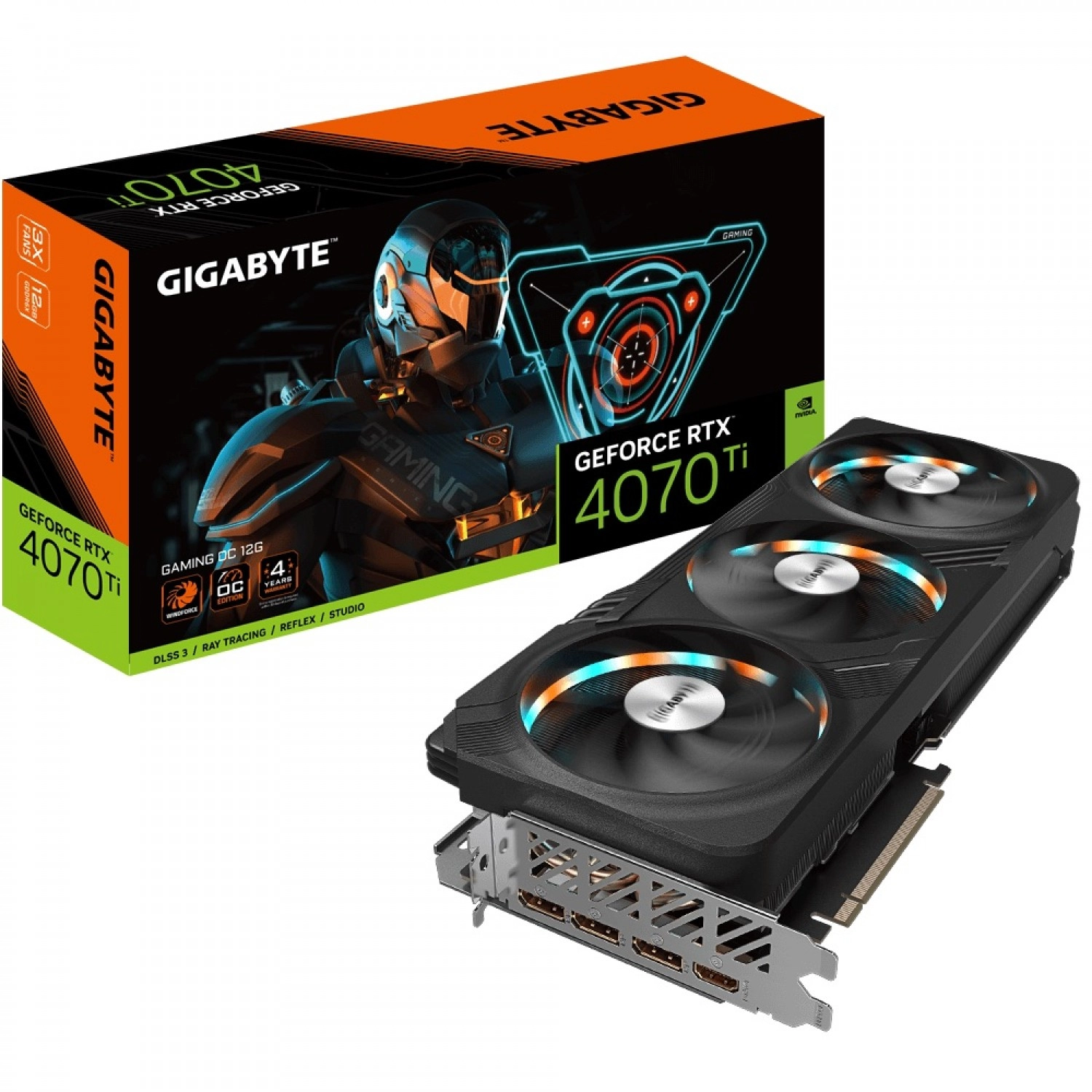 Gigabyte GeForce RTX­­ 4070 Ti GAMING OC 12G Package