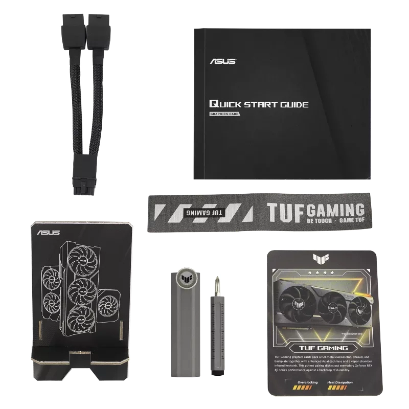 ASUS TUF Gaming GeForce RTX™ 4070 Ti Package Content