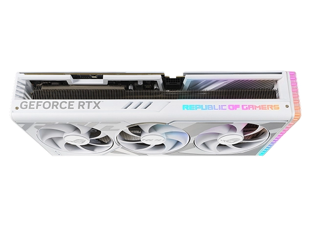 ROG Strix GeForce RTX 4080 16GB GDDR6X White Edition Front View
