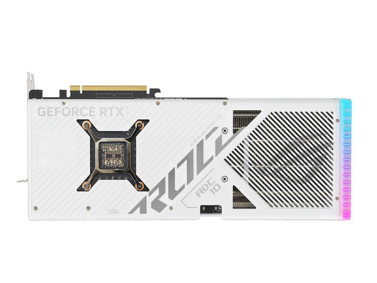 ROG Strix GeForce RTX 4080 16GB GDDR6X White OC Edition Behind View