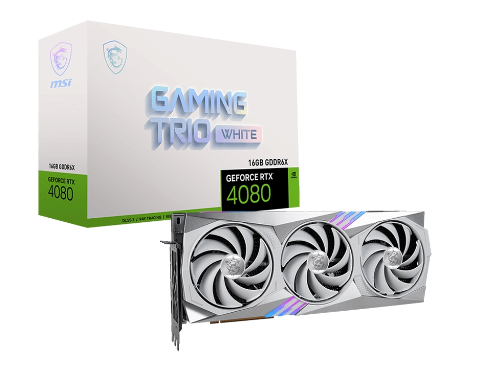 MSI GeForce RTX 4080 16GB GAMING TRIO WHITE Package