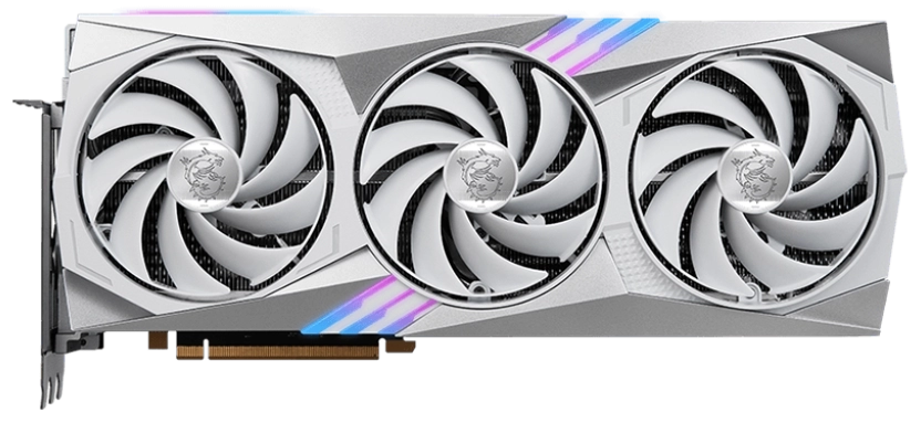 MSI GeForce RTX 4080 16GB GAMING TRIO WHITE Transparent