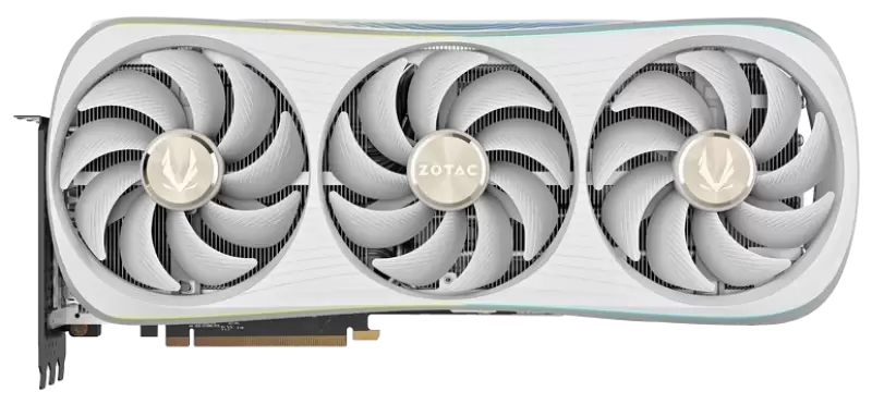 ZOTAC GAMING GeForce RTX 4080 16GB AMP Extreme AIRO White Edition Transparent