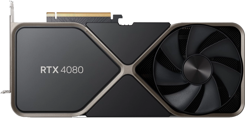 NVIDIA GeForce RTX 4080 Founders Edition Transparent